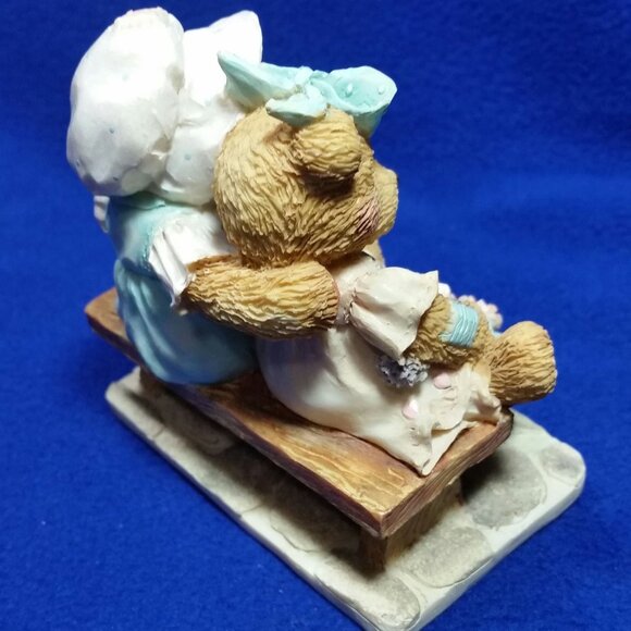 Cherished Teddies Tracie & Nicole Side By Side With Friends Figurine 911372 1992 - Picture 5 of 10